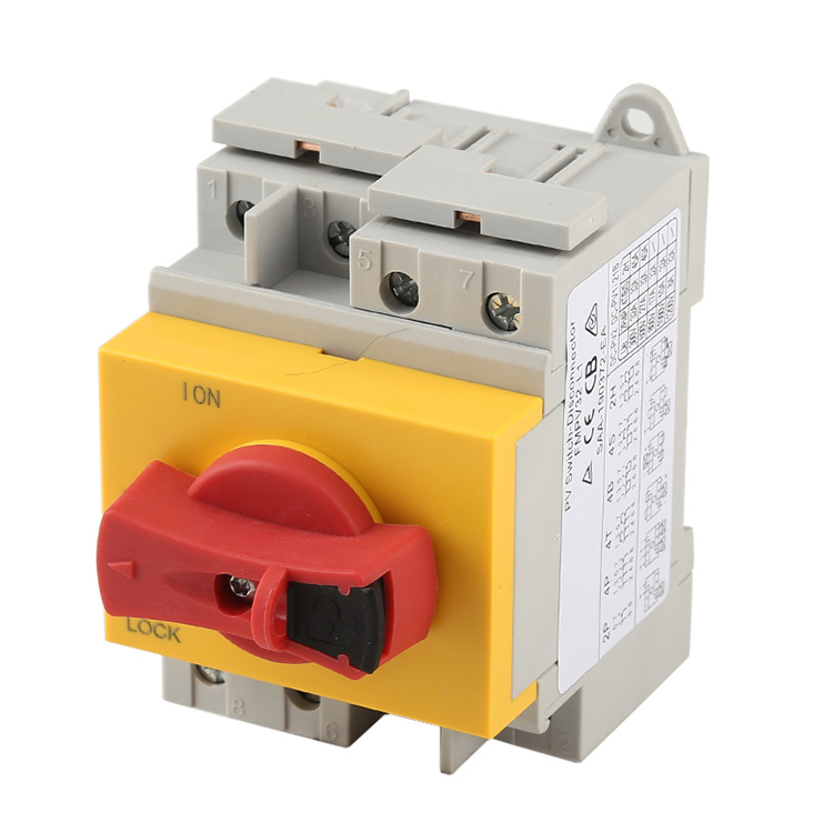 Din Rail Mounted DC Isolators Disconnect Switch Foar Solar Pv